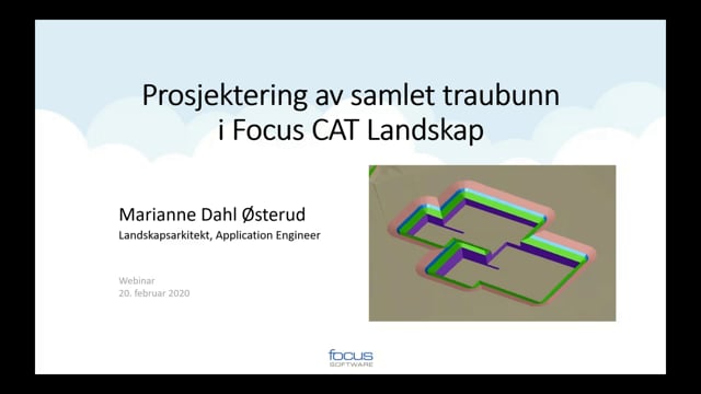 Samlet Trau i Civil 3D og Focus CAT Landskap