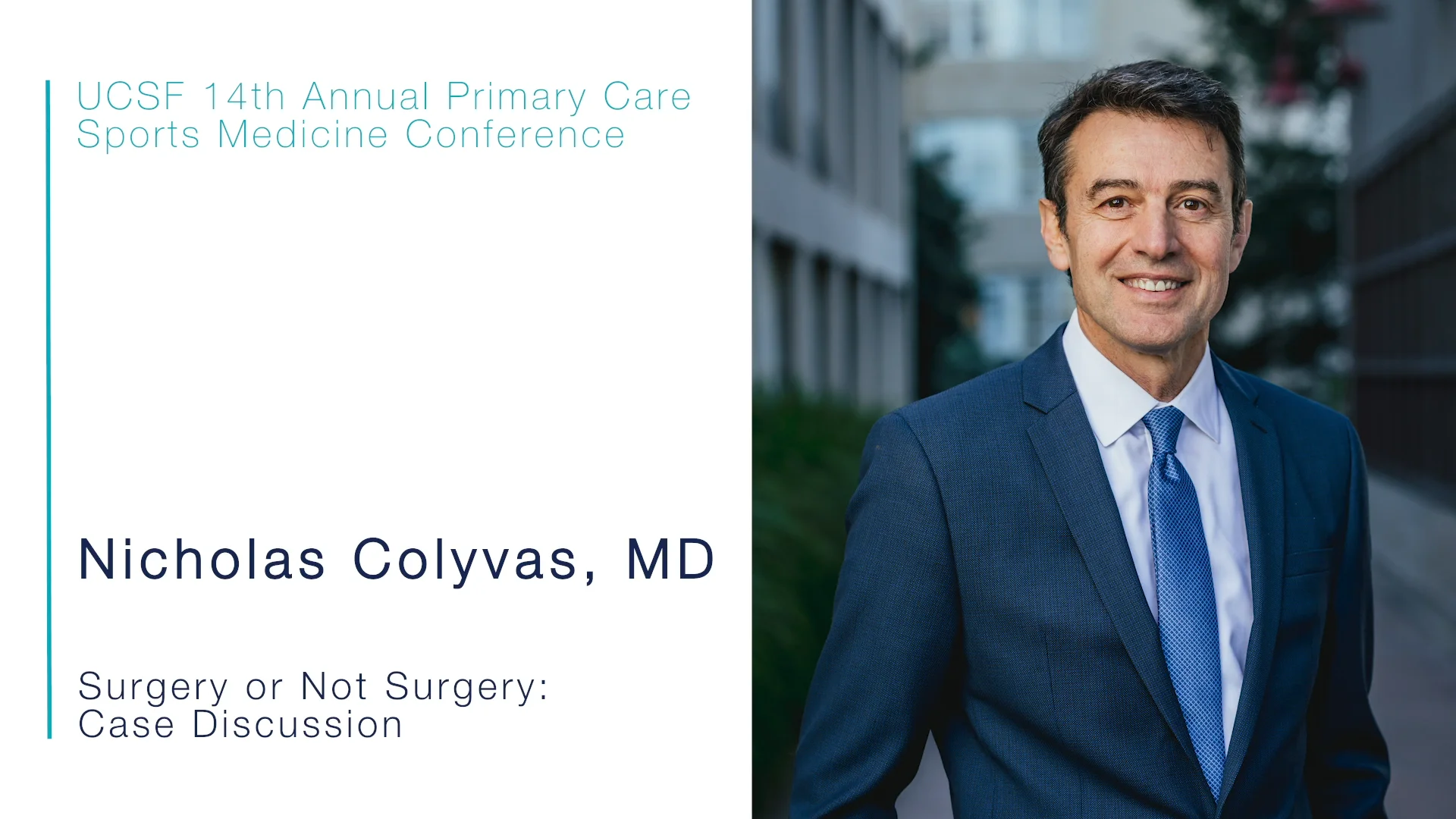 Surgery or Not Surgery: Case Discussion - Nicholas Colyvas, MD on Vimeo