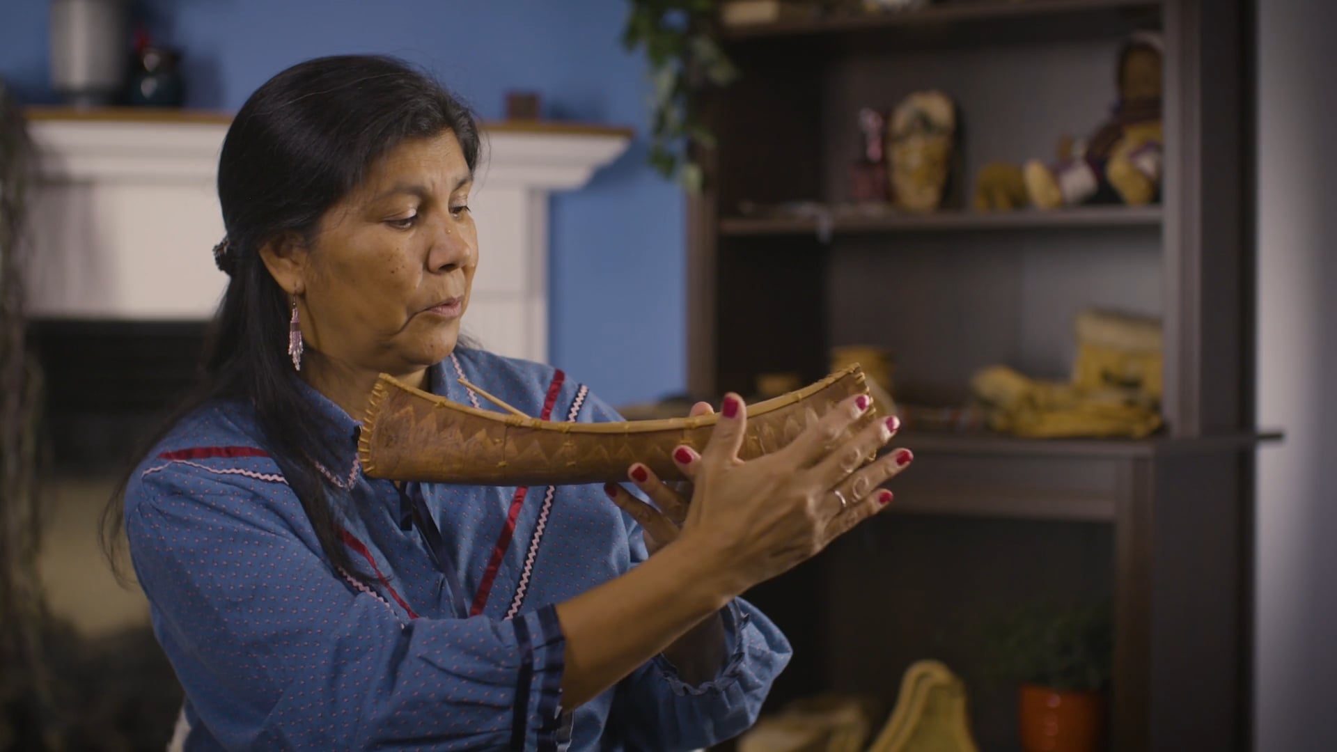 Atikamekw - 1/8 - Canot d'écorce / Birch bark canoe