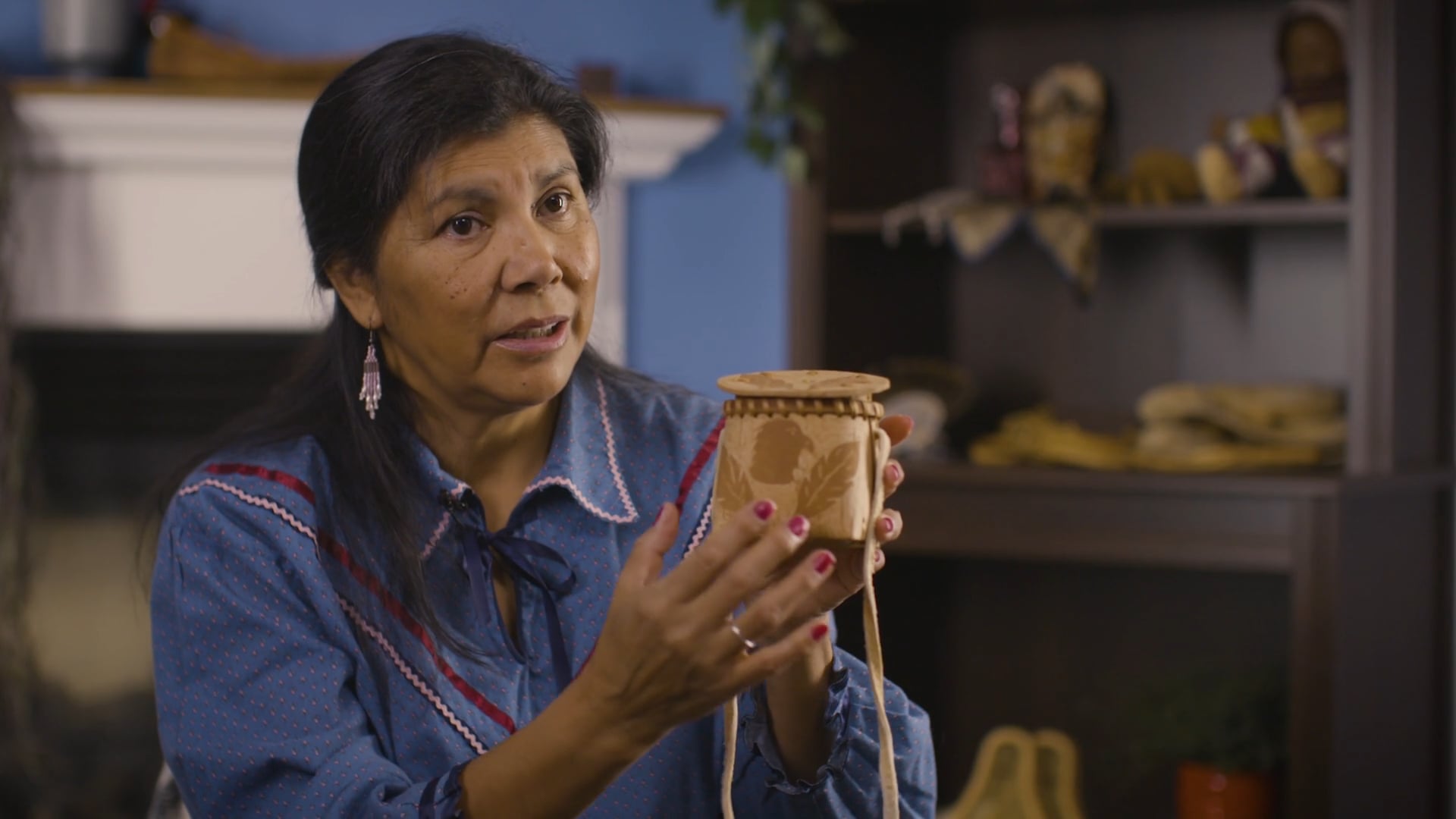 Atikamekw - 3/8 - Panier d'écorce / Birch bark basket