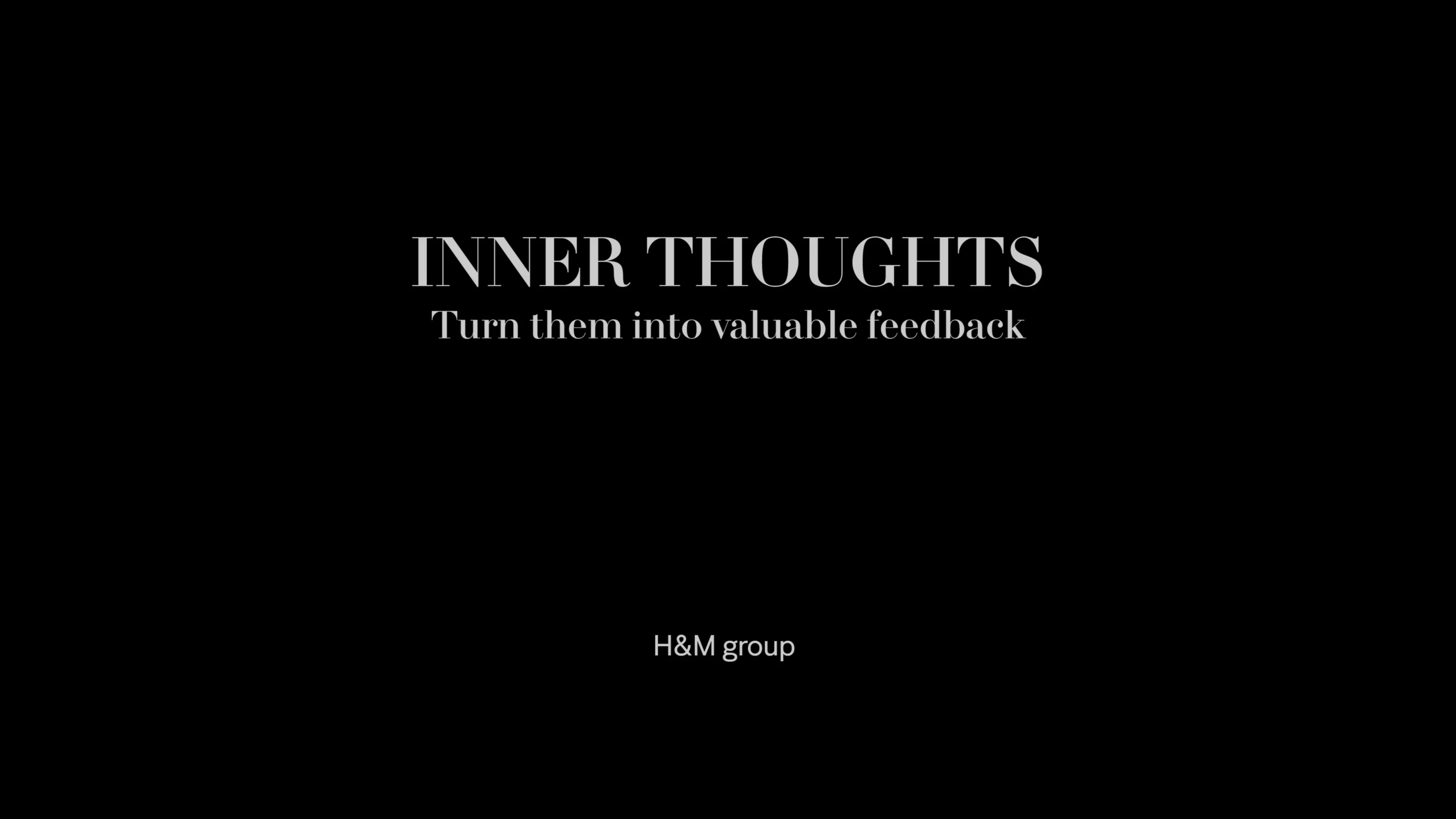 H&M Group - Inner Thoughts (short) on Vimeo