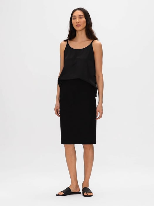 System Stretch Crepe Pencil Skirt | EILEEN FISHER