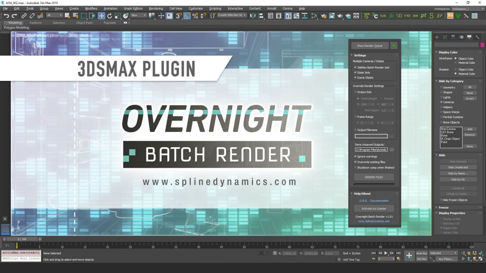 Introducing Overnight Batch Render - 3dsMax plugin