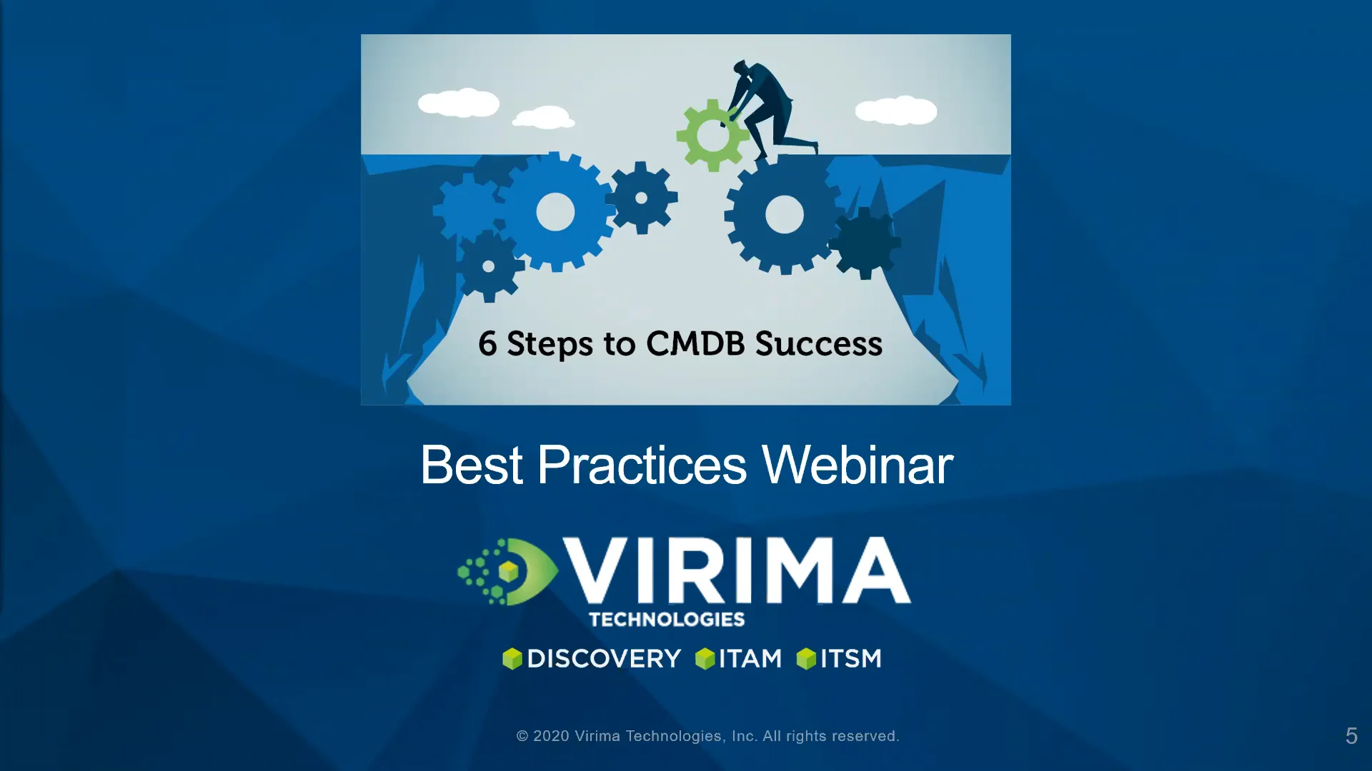 6 Steps To CMDB Success Presented by Virima Technologies on Vimeo