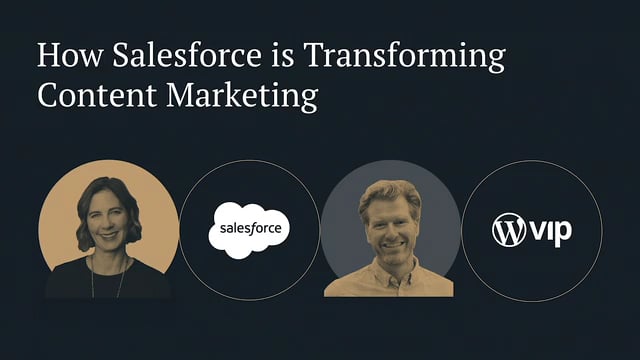 Thumbnail for: Webinar: How Salesforce is Transforming Content Marketing