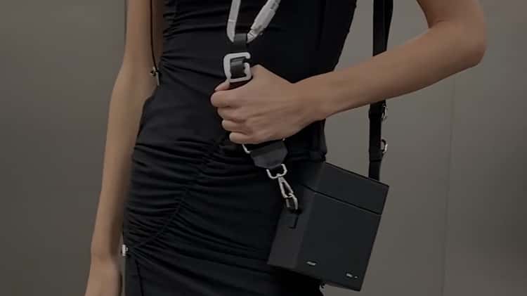 HELIOT Emil Leather Strap Box Bag - Black
