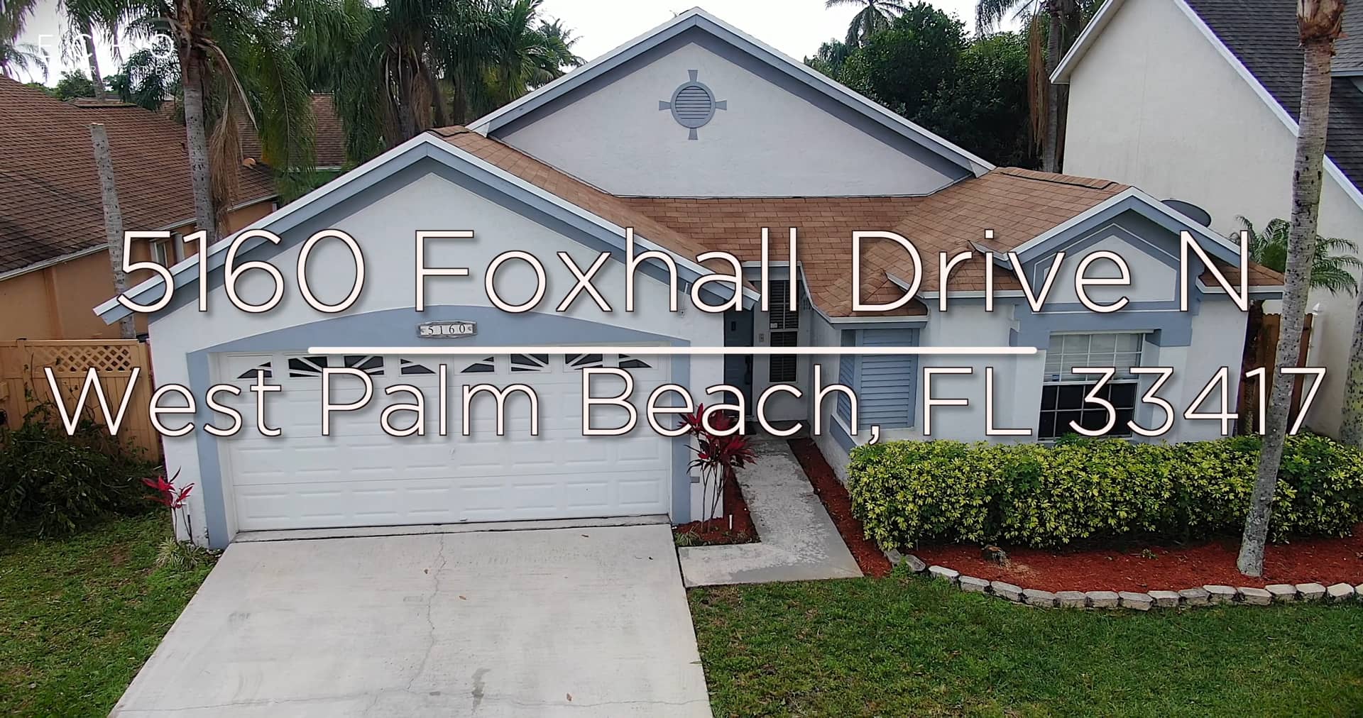 On The Market 5160 Foxhall Drive N, West Palm Beach, FL 33417 on Vimeo