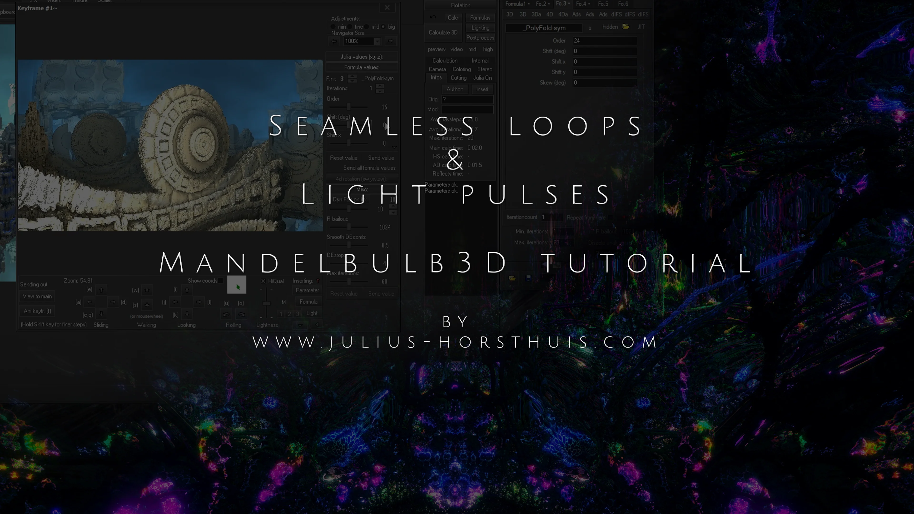 Seamless Loops & Light Flashes Mandelbulb3D tutorial on Vimeo