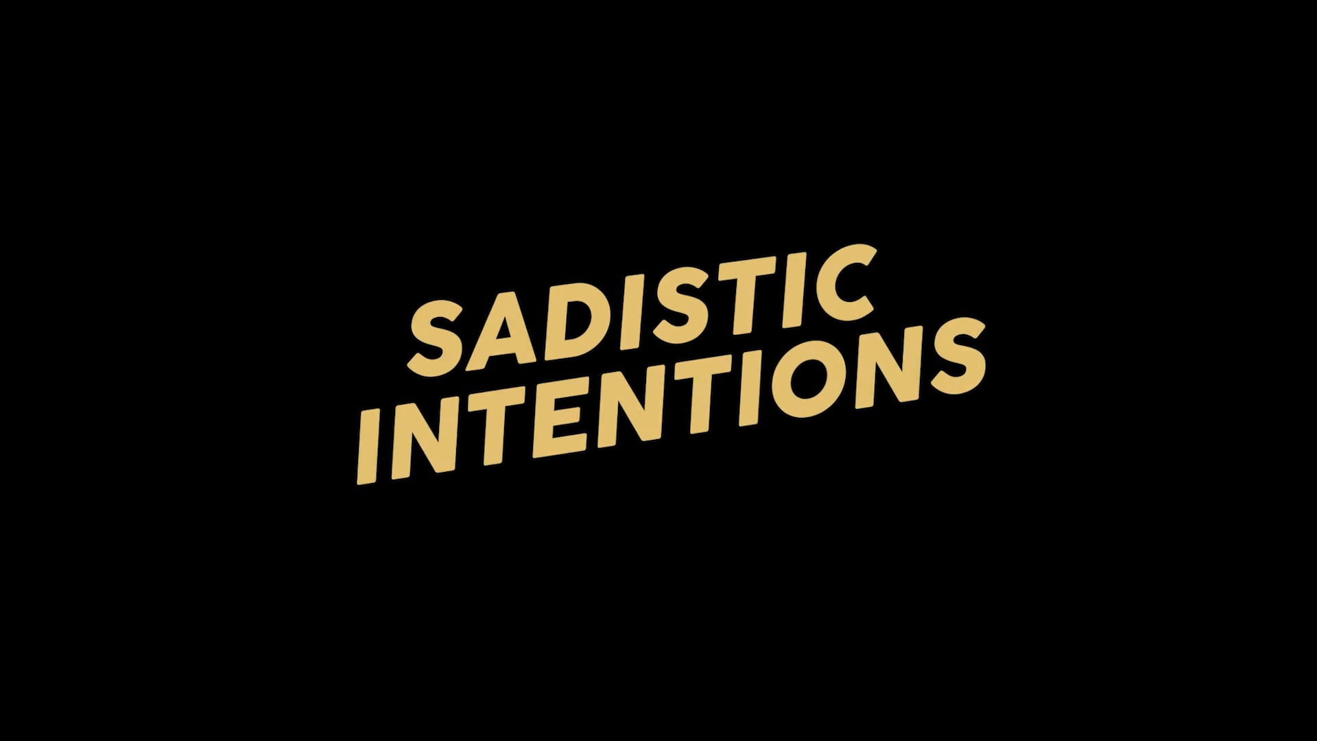 SADISTIC INTENTIONS (feature) 2019 teaser