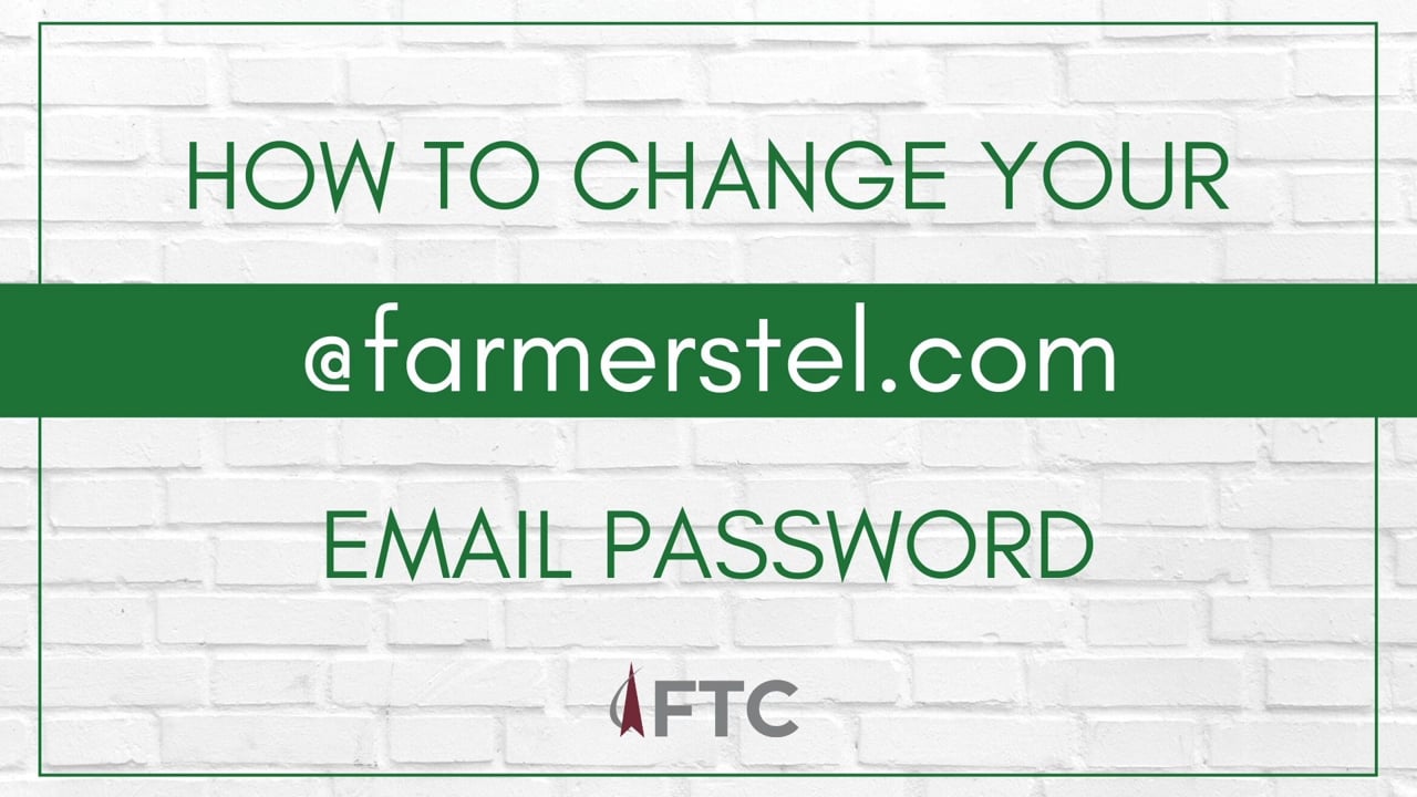 How to Change Your @Farmerstel Email Password