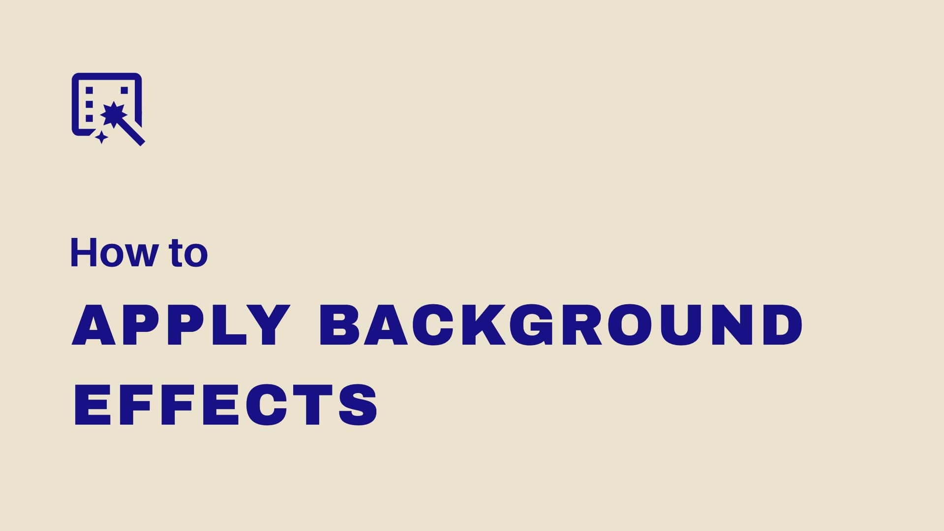 How to Apply Background Effects on Vimeo