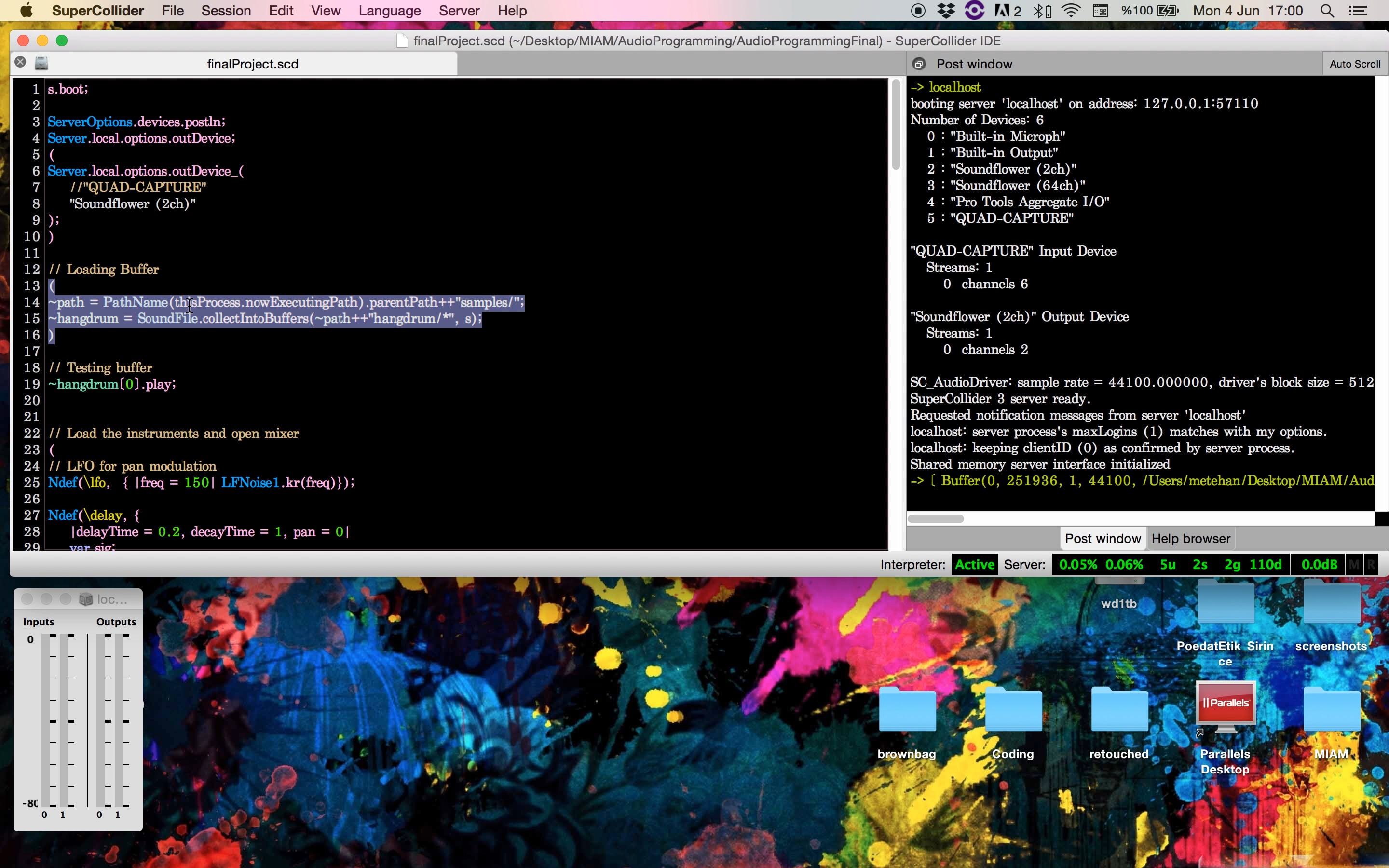 Live Coding Handpan on Vimeo