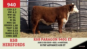 Lot #940 - K&B PARAGON 940G ET