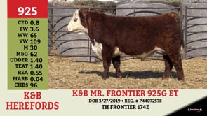 Lot #925 - K&B MR. FRONTIER 925G ET