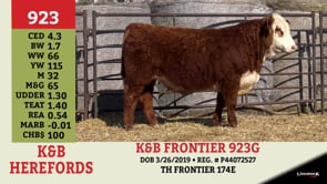 Lot #923 - K&B FRONTIER 923G