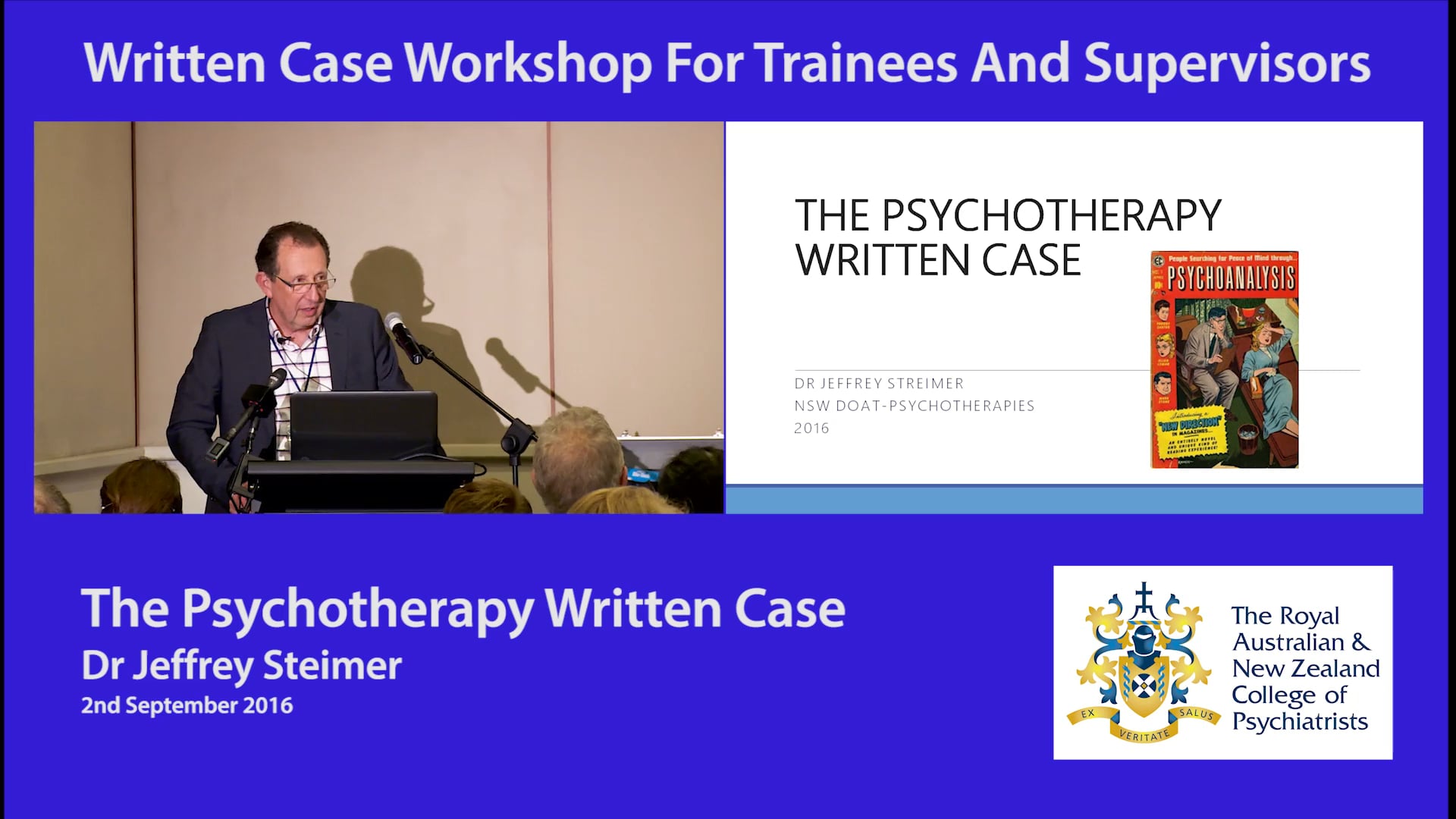 Psychotherapy Workshops September 2016