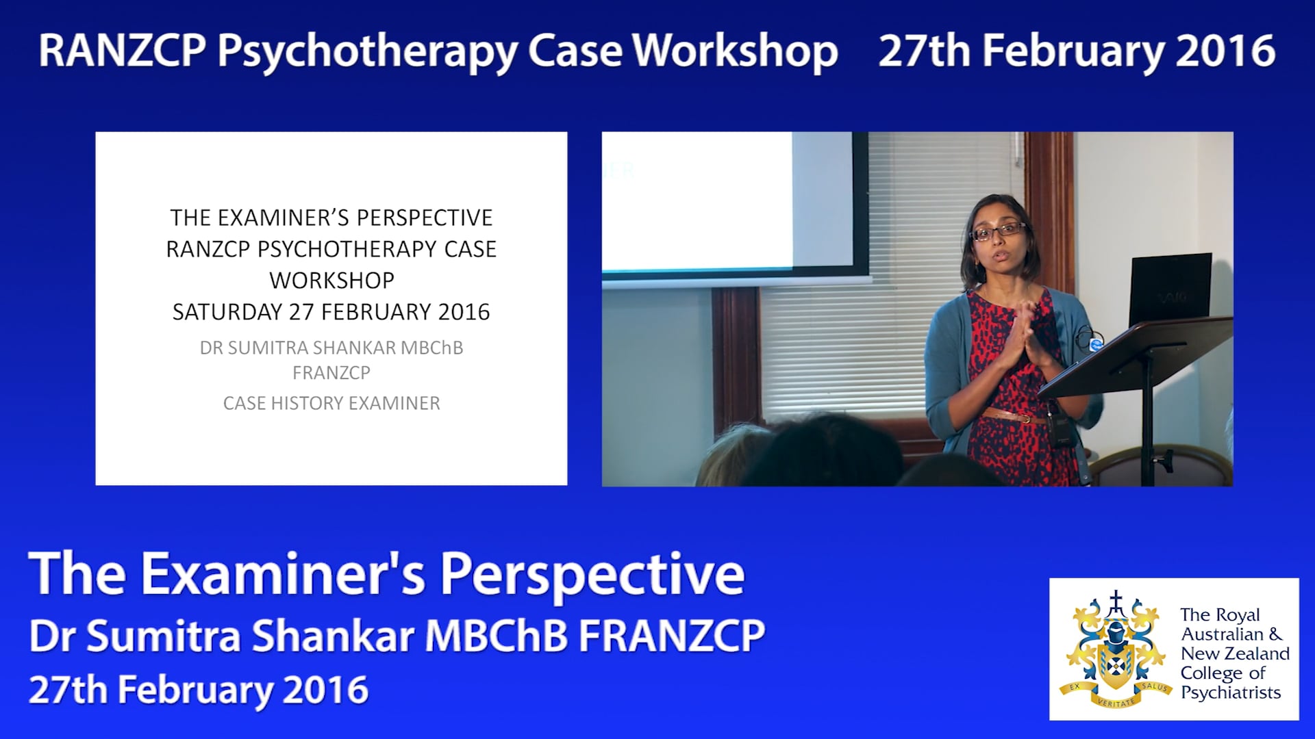 Psychotherapy Workshops September 2016