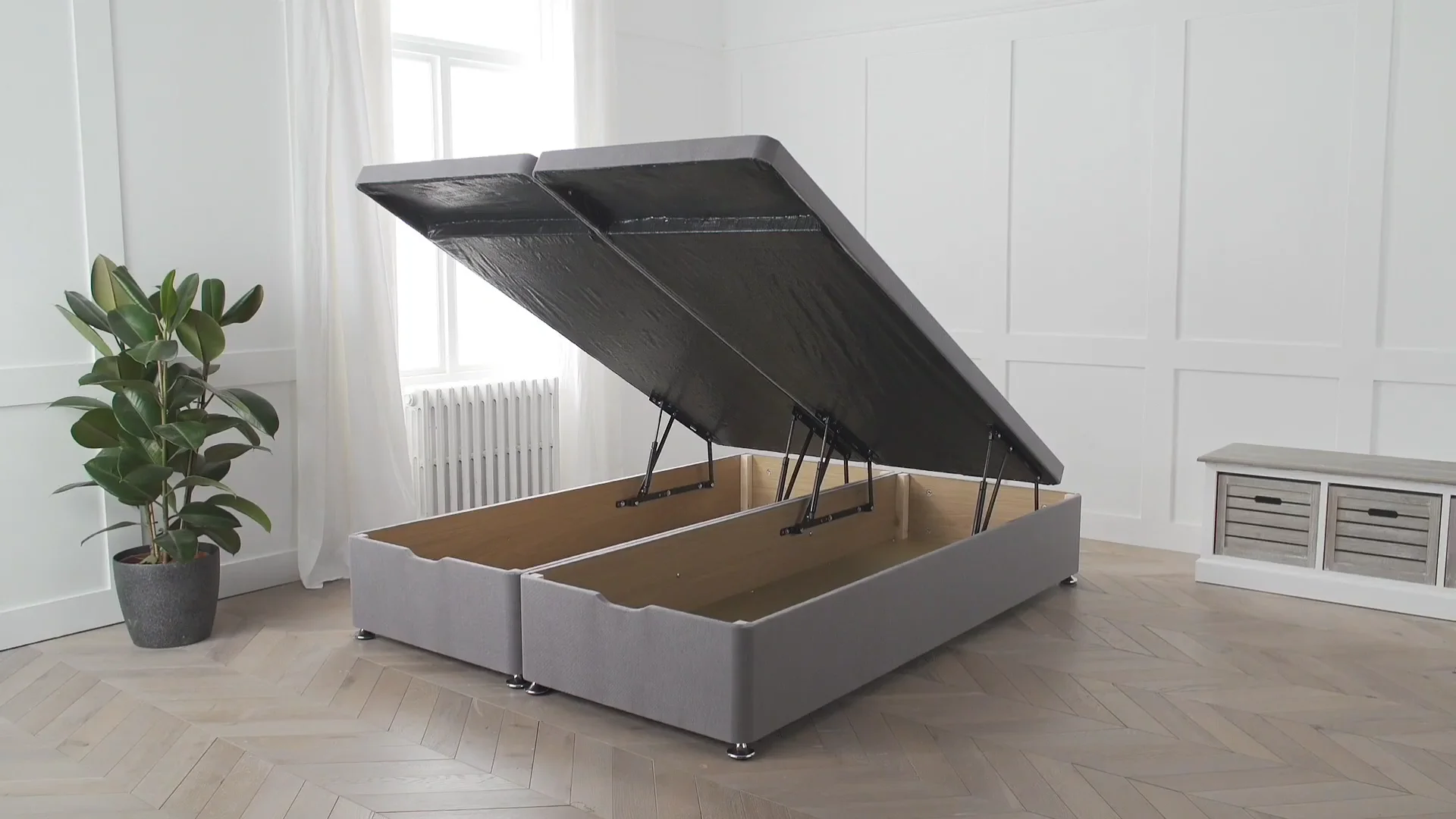 How to assemble a Silentnight full ottoman divan bed on Vimeo