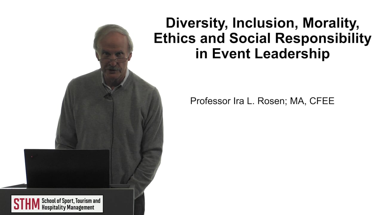 Diversity, Inclusion, Morality, Ethics and Social Responsibility in Event Leadership