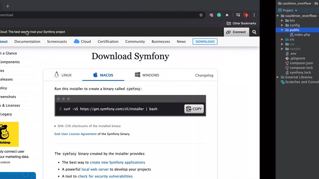 Creating A New Symfony 5 Project > Charming Development In Symfony 5 ...