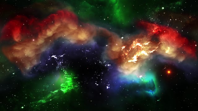 3d Animation Green Galaxy Nebula Shining Stock Footage Video (100%  Royalty-free) 14142446