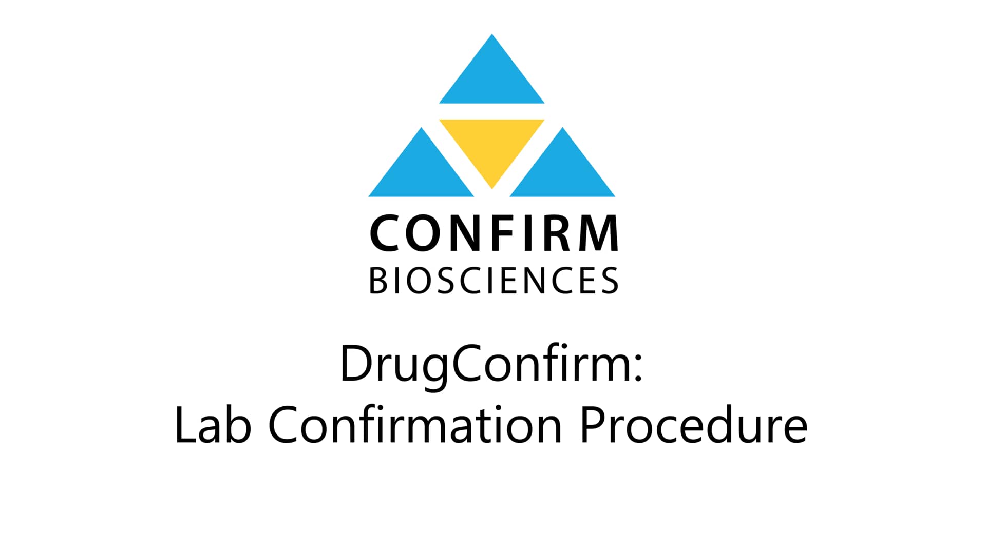 DrugConfirm OTC Lab Confirmation Procedure on Vimeo