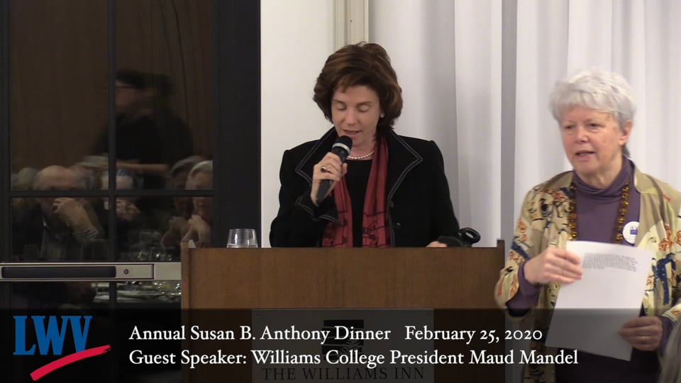 Citizens in League – Susan B. Anthony Speaker Maud Mandel 2020