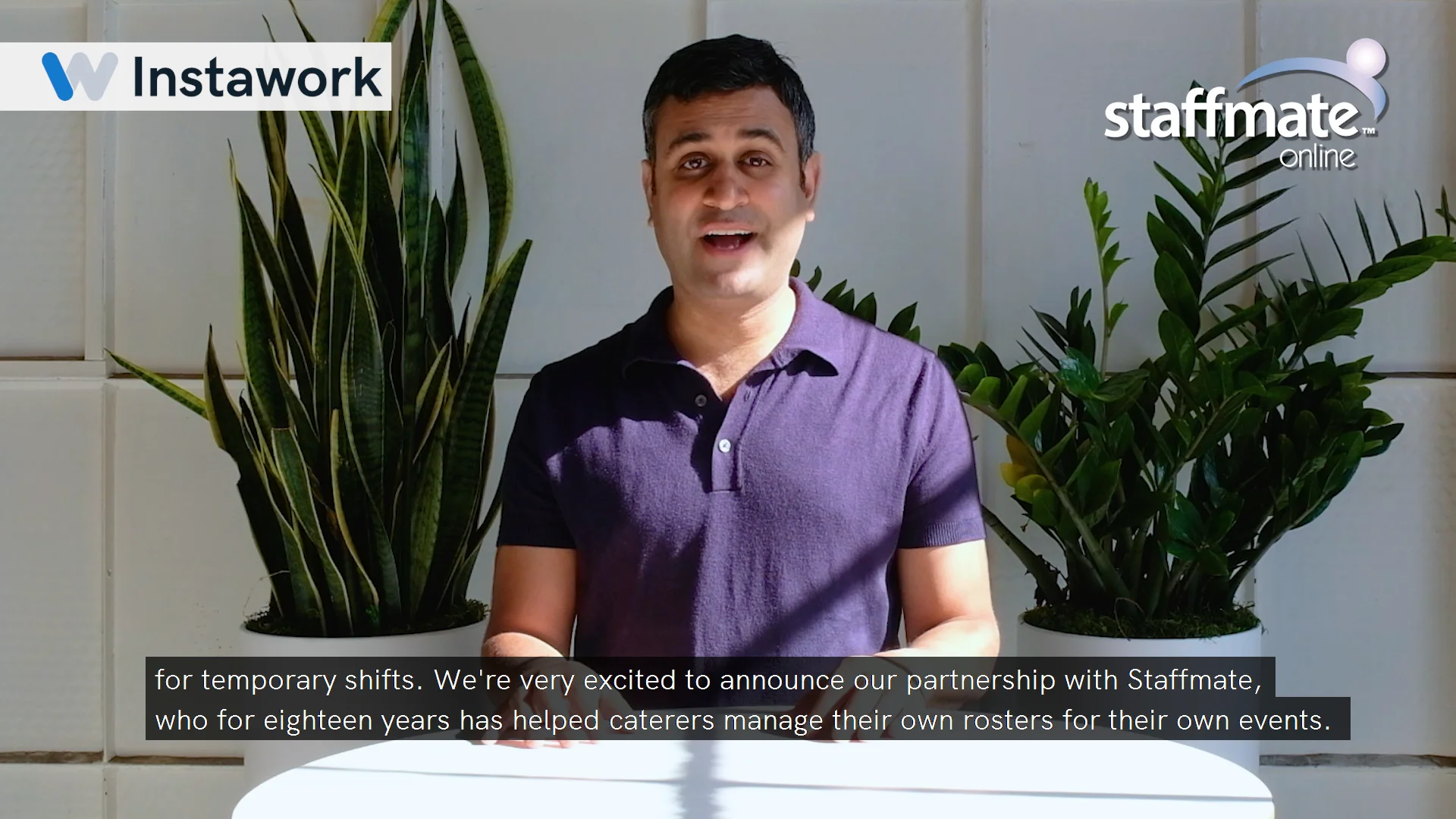 Instawork | Staffmate Partnership on Vimeo