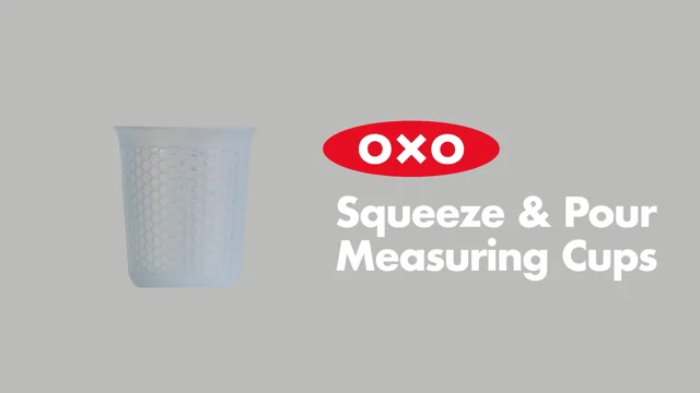 Squeeze & Pour Silicone Measuring Cup Set-Mini 1 Cup, 2 Cup, OXO