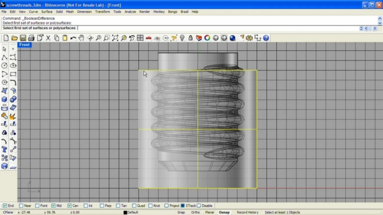 Modeling screw threads (2 of 2) on Vimeo