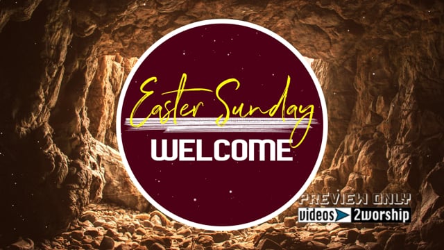 Easter Sunday Welcome Text Background | Videos2Worship