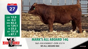 Lot #27 - MARK'S ALL ABOARD 14G