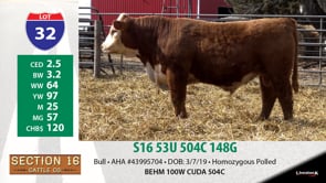 Lot #32 - S16 53U 504C 148G