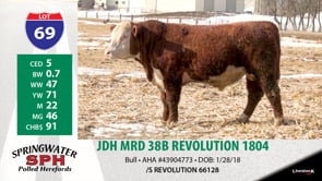 Lot #69 - JDH MRD 38B REVOLUTION 1804