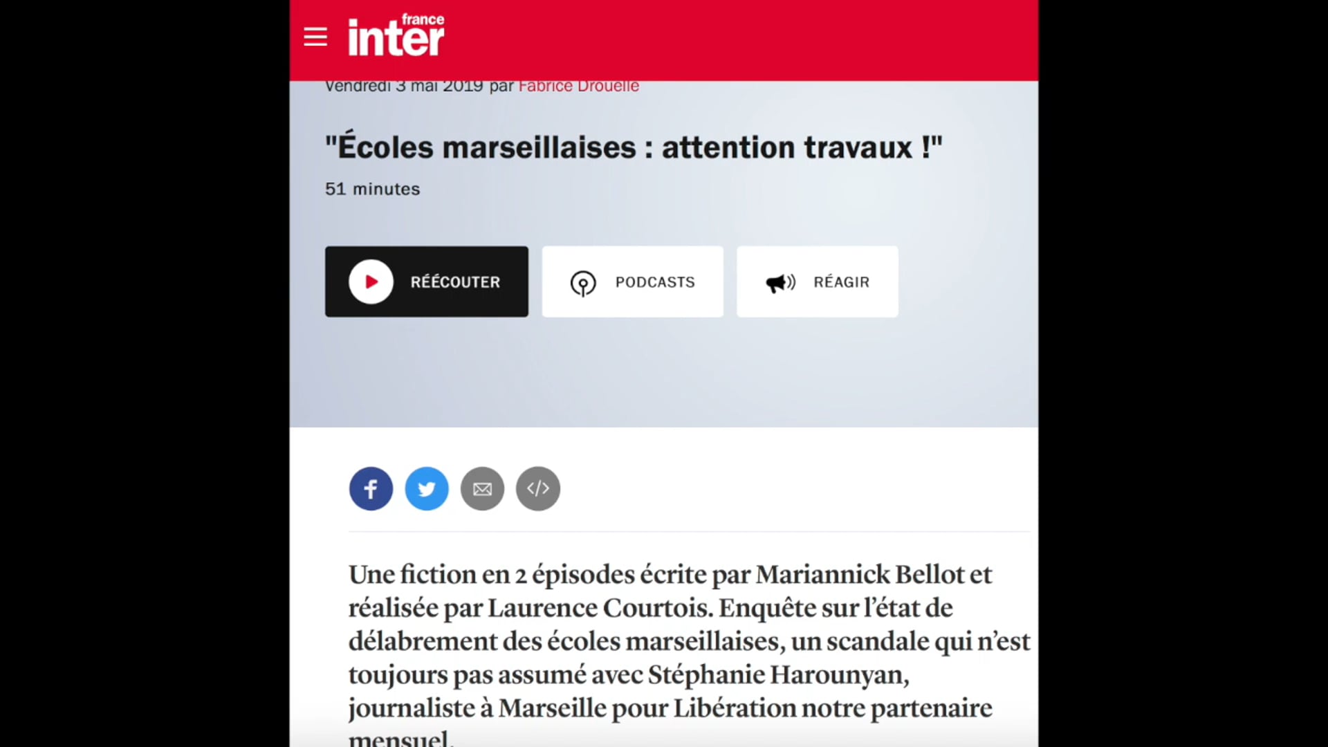 Vidéo Fiction (France Inter)