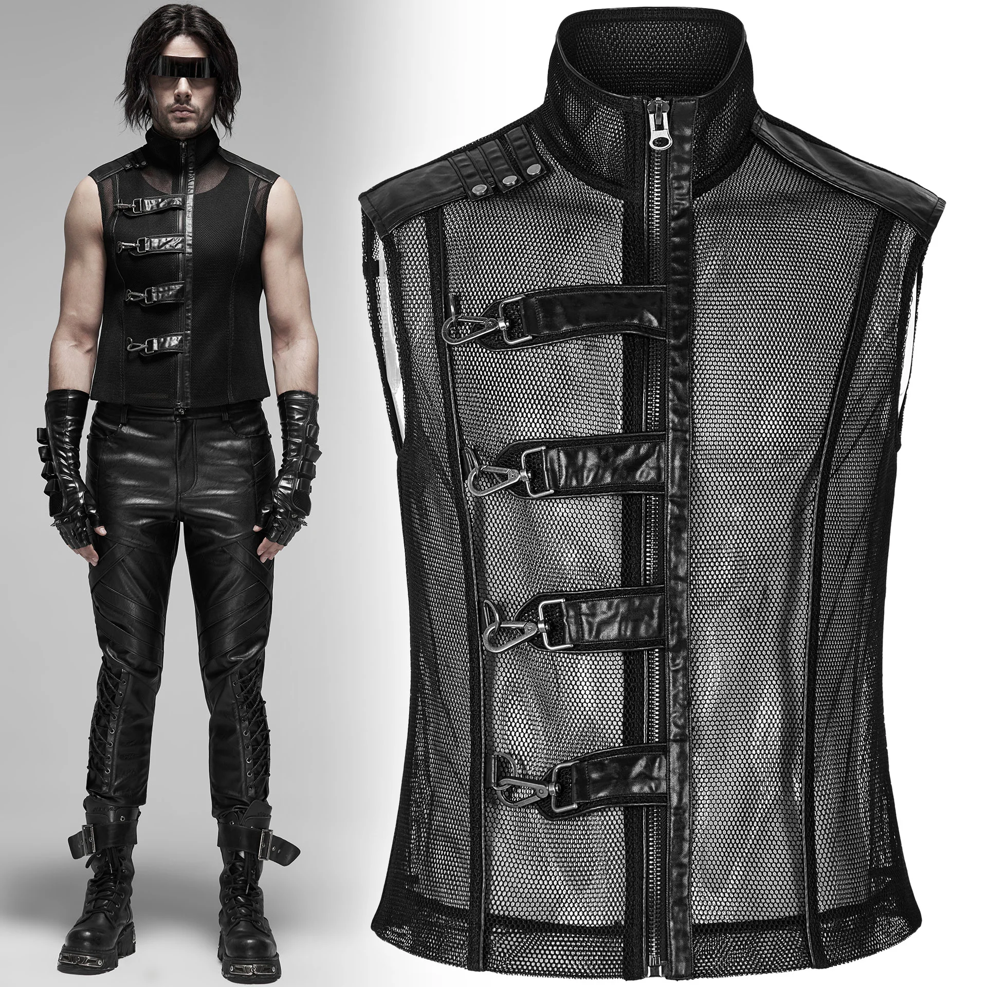 CLANE (クラネ) PADDED MESH VEST / Padded Mesh Vest