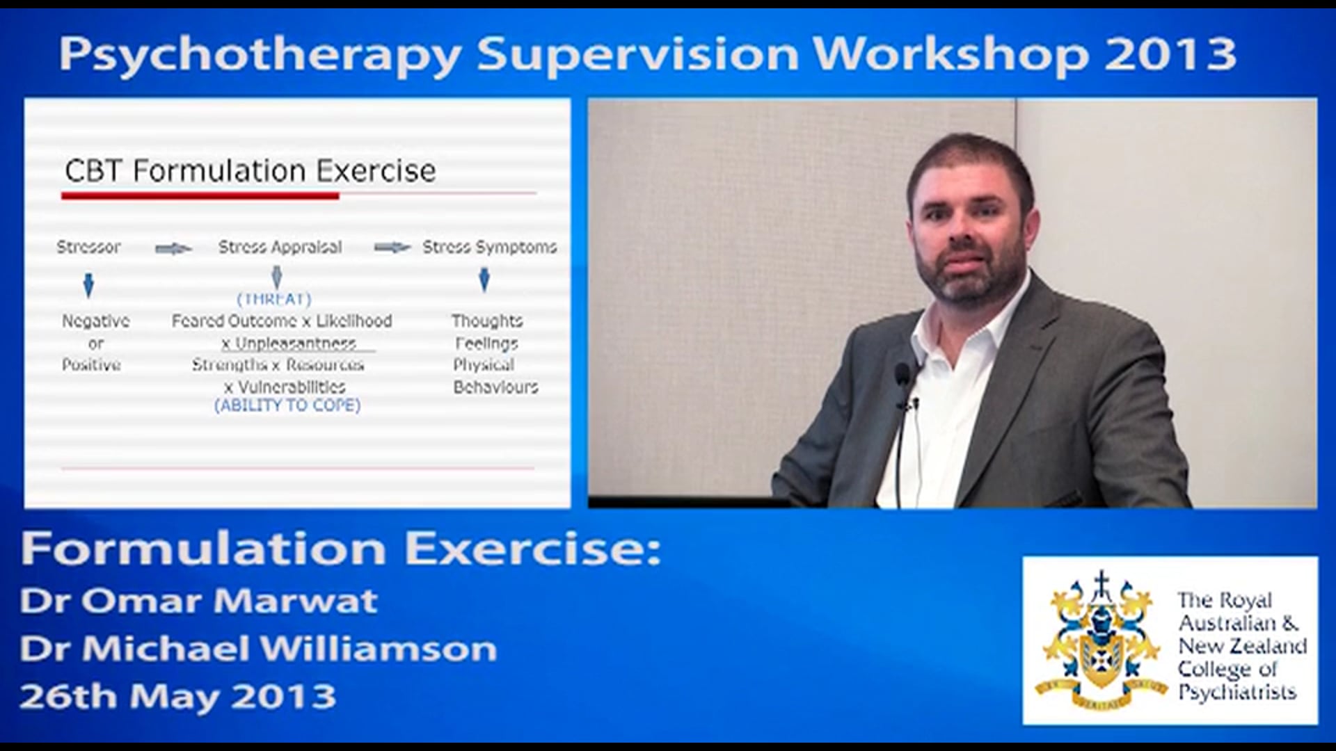 Formulation Exercise_Dr Omar Marwat_Dr Michael Williamson_2013_MD2