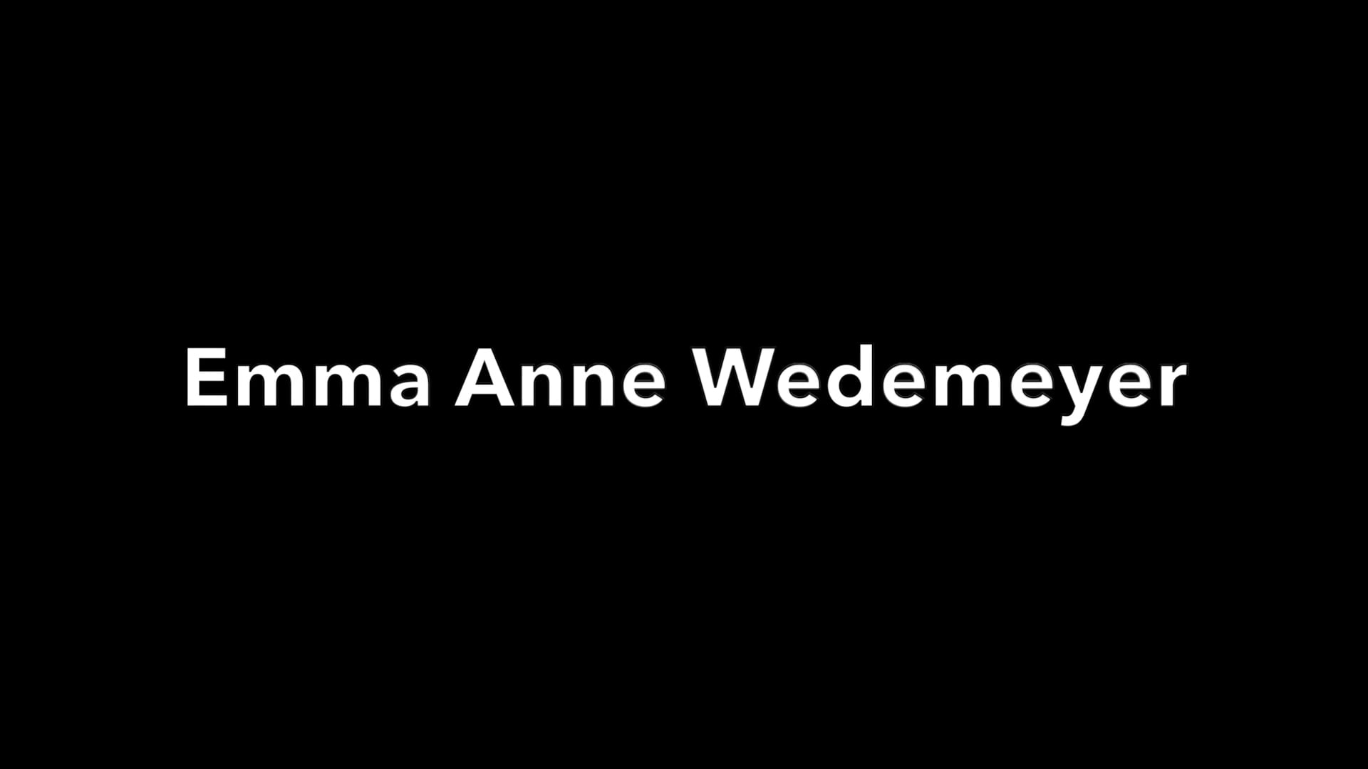 Emma Anne Wedemeyer - Performance Reel