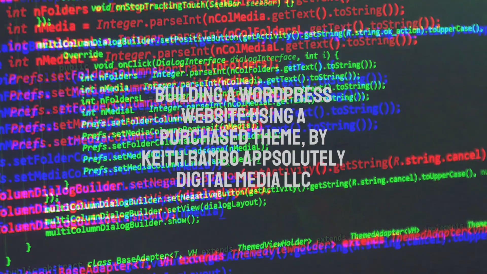 Free Wordpress Website Tutorial on Vimeo