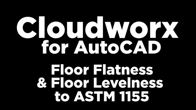 Cloudworx Floor Flatness Levelness Lewis Instruments Ltd