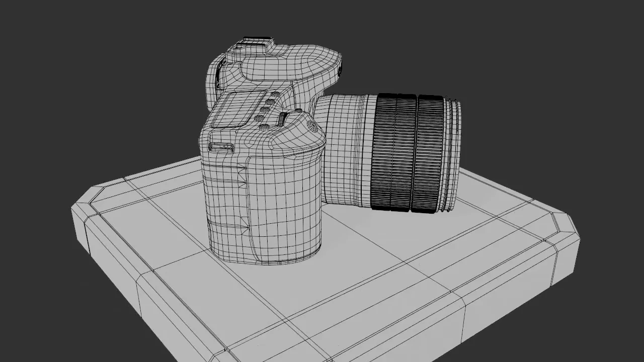 DSLR camera wireframe on Vimeo
