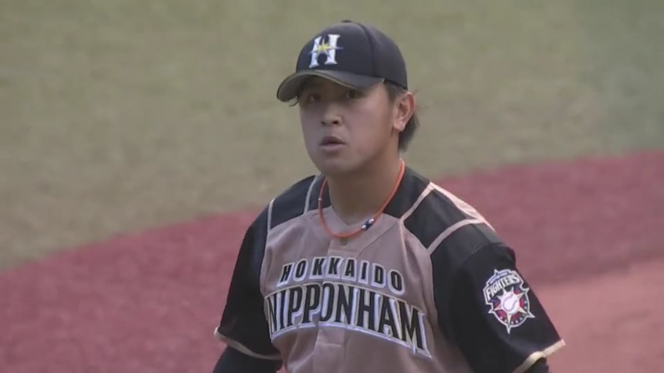 【7回裏】ファイターズ・河野 一打逆転もありえる大ピンチを三振で凌ぐ‼ 2020/3/11 M-F