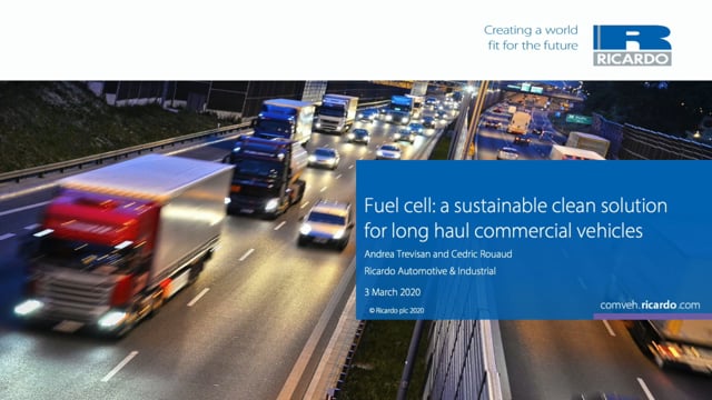 Fuel cell: a sustainable clean solution for long haul commercial vehicles