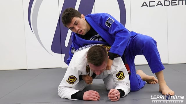 Clock Choke Submission when Opponent is in Turtle Position