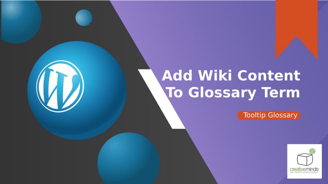 Adding Wikipedia Content to Glossary Term - WordPress Tooltip Glossary