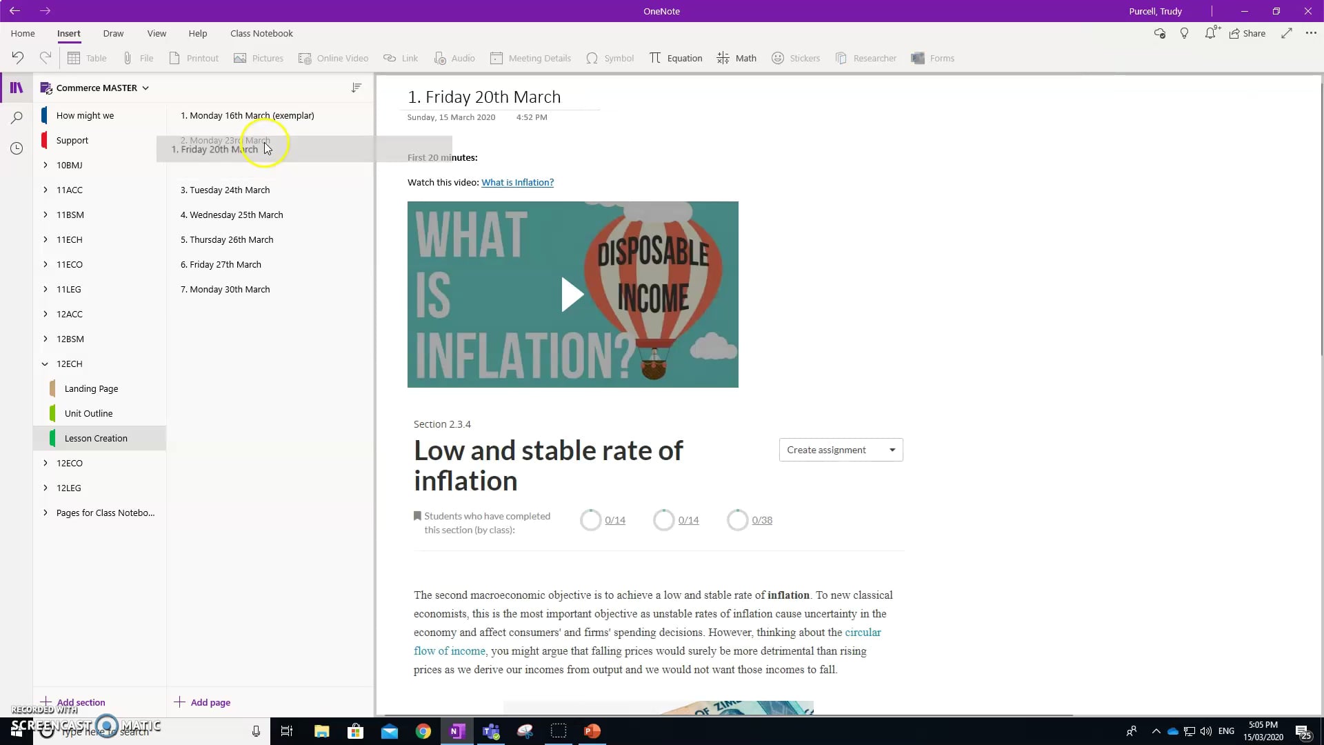 How to create a new lesson on Vimeo