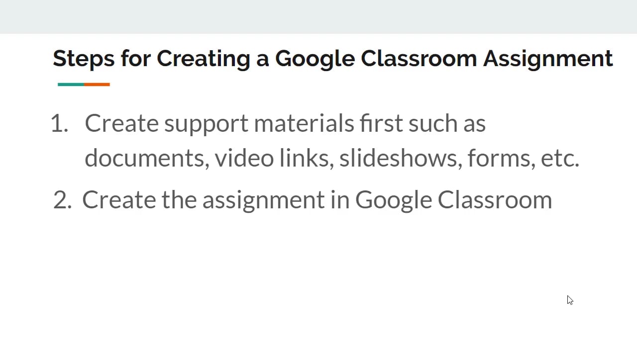 Part1. 6 Steps Google Assignment on Vimeo