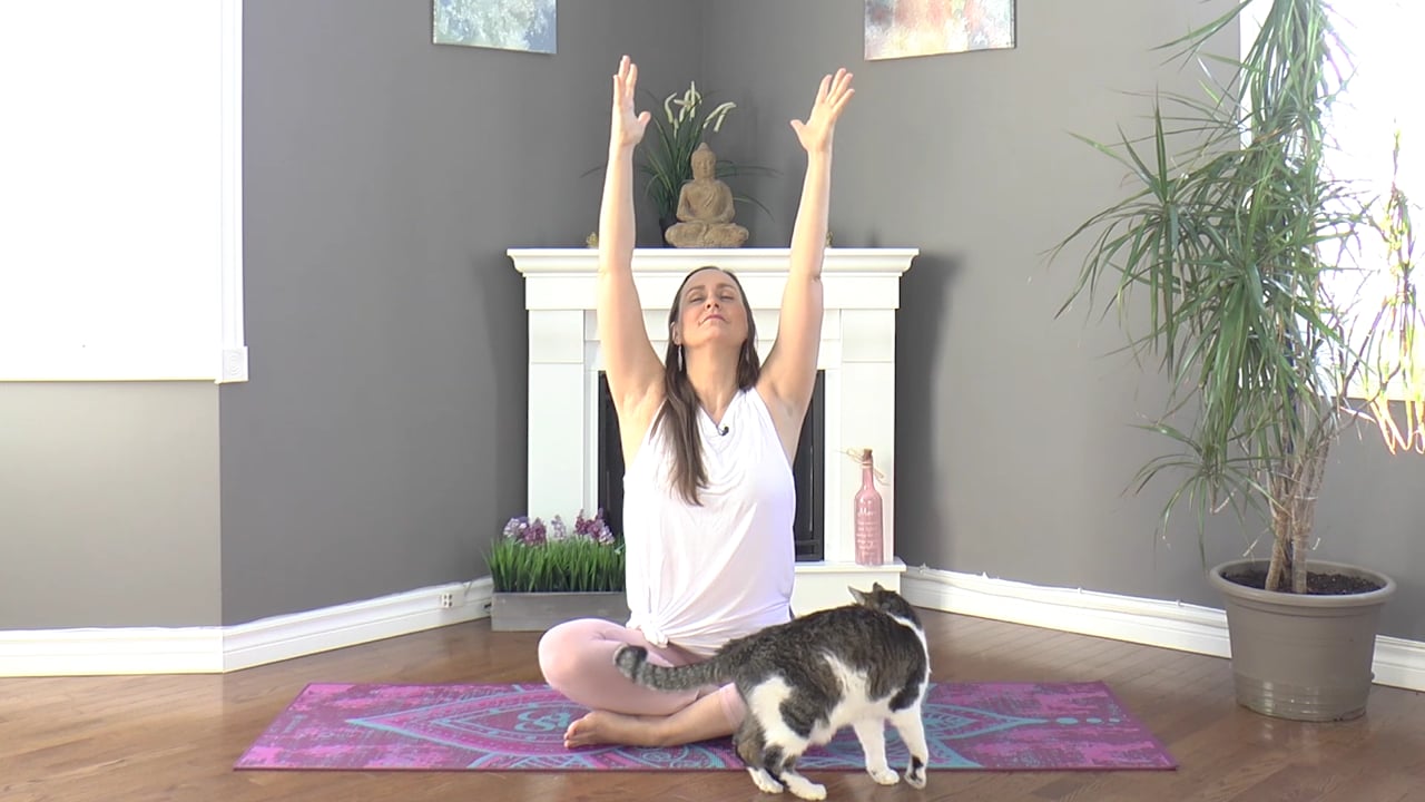7. Cours de yoga matinal - Être heureuse (santosha) avec Maryse Lehoux (25 minutes)