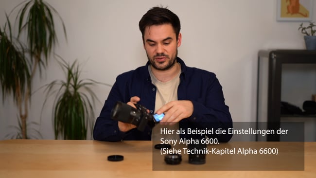 Die Alpha 6600 für den Dreh einstellen