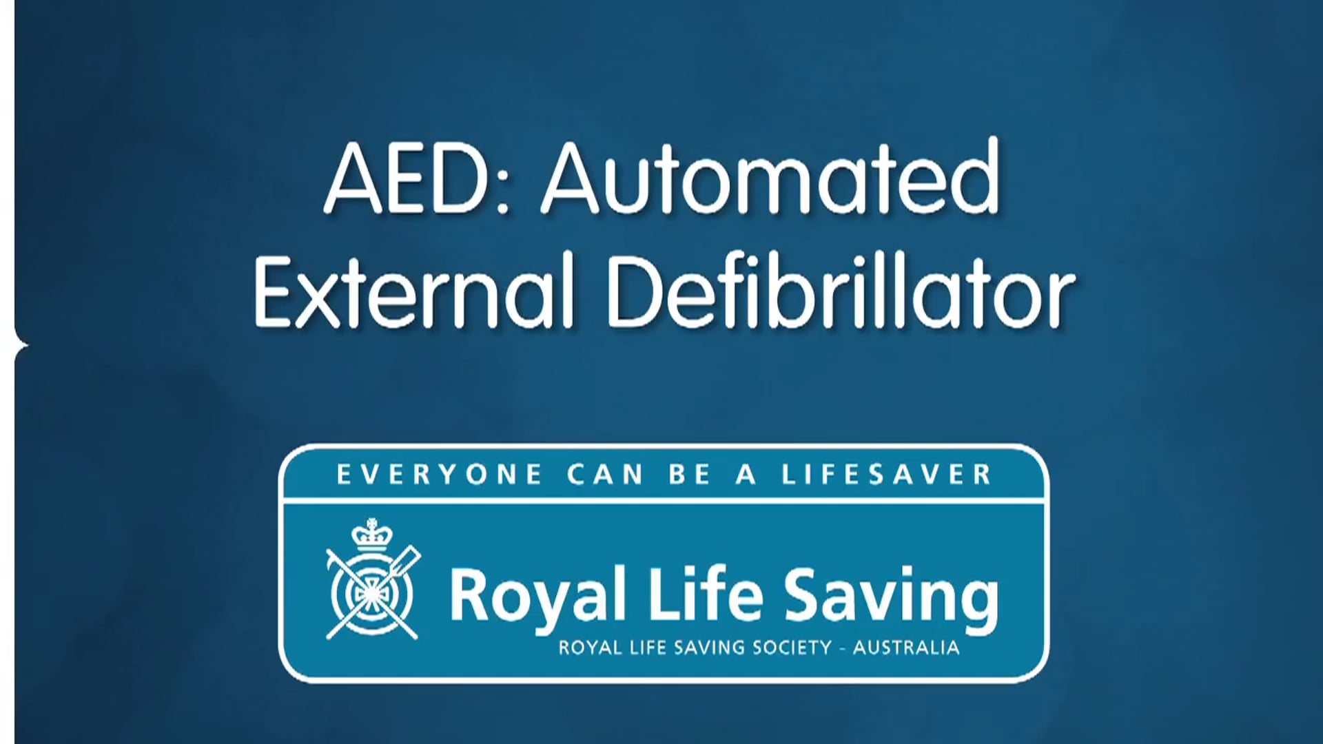 Use of an AED